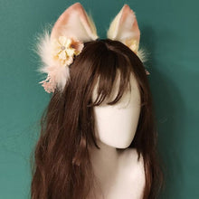 Load image into Gallery viewer, Sakura Dream Fur Ears Headband
