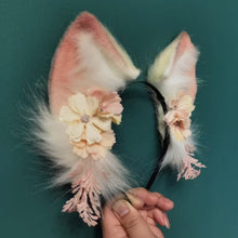 Load image into Gallery viewer, Sakura Dream Fur Ears Headband
