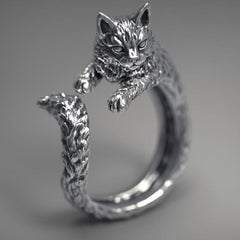 🎁FREE - Vintage Cat Ring [Resizable]