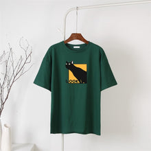 Load image into Gallery viewer, Sneaky Black Cat Tee [Plus Size Available]
