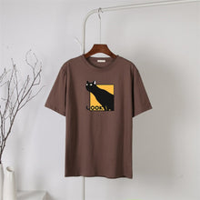Load image into Gallery viewer, Sneaky Black Cat Tee [Plus Size Available]
