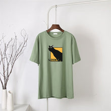 Load image into Gallery viewer, Sneaky Black Cat Tee [Plus Size Available]
