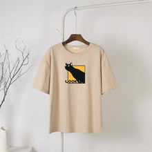 Load image into Gallery viewer, Sneaky Black Cat Tee [Plus Size Available]
