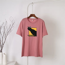 Load image into Gallery viewer, Sneaky Black Cat Tee [Plus Size Available]
